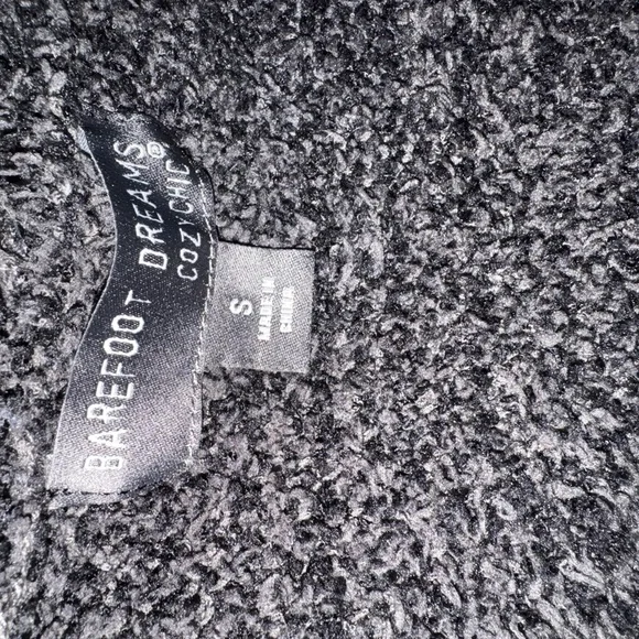 Barefoot Dreams Charcoal Ribbed Cardigan - Picture 7 of 8